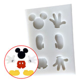 Molde Silicona Mickey Por Partes